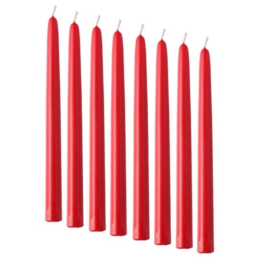 unscented red candle 4 Unit